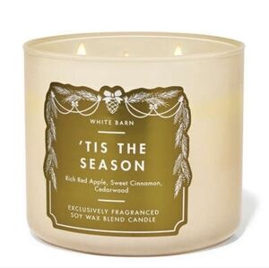3 Wick 'Tis The Season Candle (New In Box)